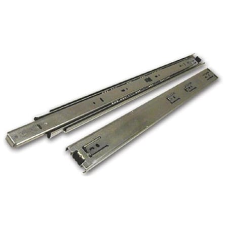 Knape & Vogt Knape & Vogt Kv8414 B18 18 In. Full Extension Drawer Slide With Hold-Out - Bright Zinc KV8414 B18